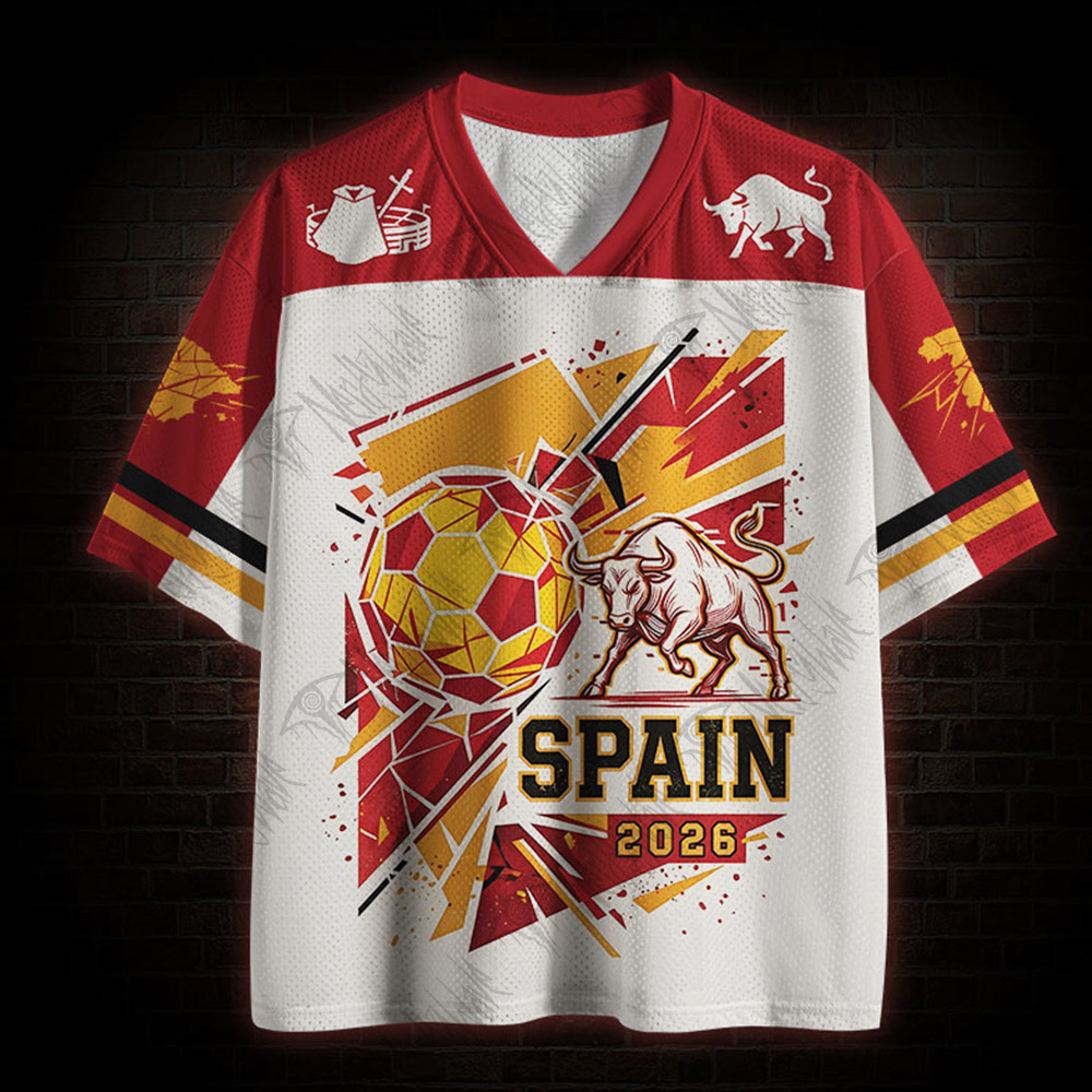 Personalized Spain 2026 Mesh Jersey