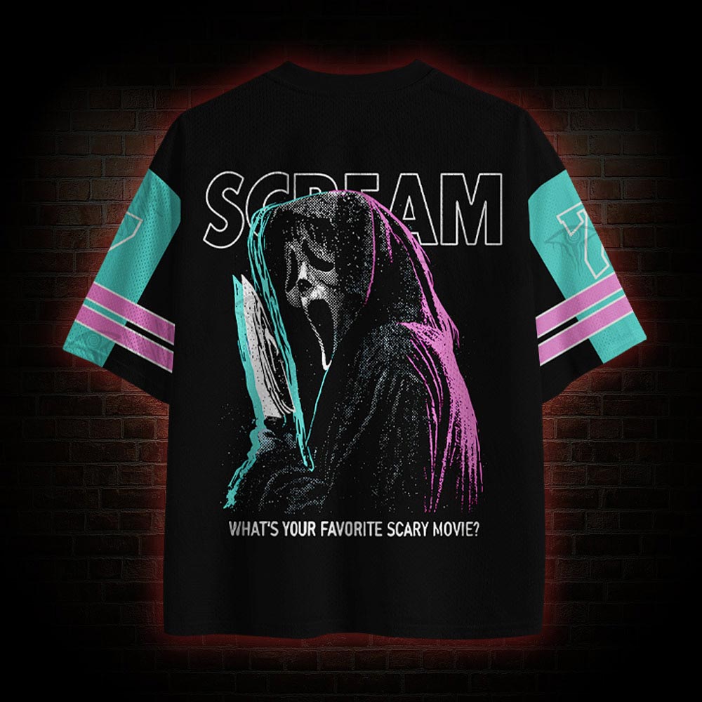 What's Your Favortie Scary Movie? Horror Mesh Jersey