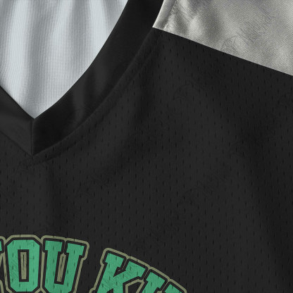 Would You Kindly V-Neck Long Sleeve Jersey