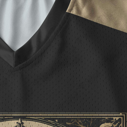 Death in Cloak Tarot Card V-Neck Long Sleeve Jersey