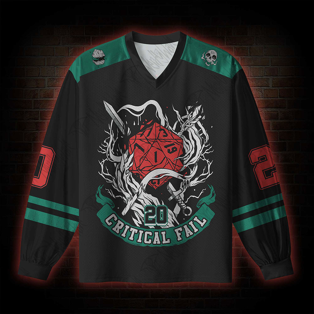 Critical Horror V-Neck Long Sleeve Jersey