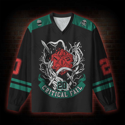 Critical Horror V-Neck Long Sleeve Jersey