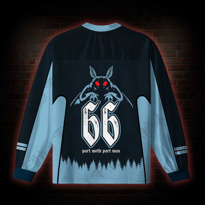 Part Moth Part Man V-Neck Long Sleeve Jersey