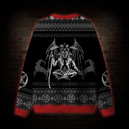Merry Antichristmas Satan Claus Satanic Ugly Sweatshirts