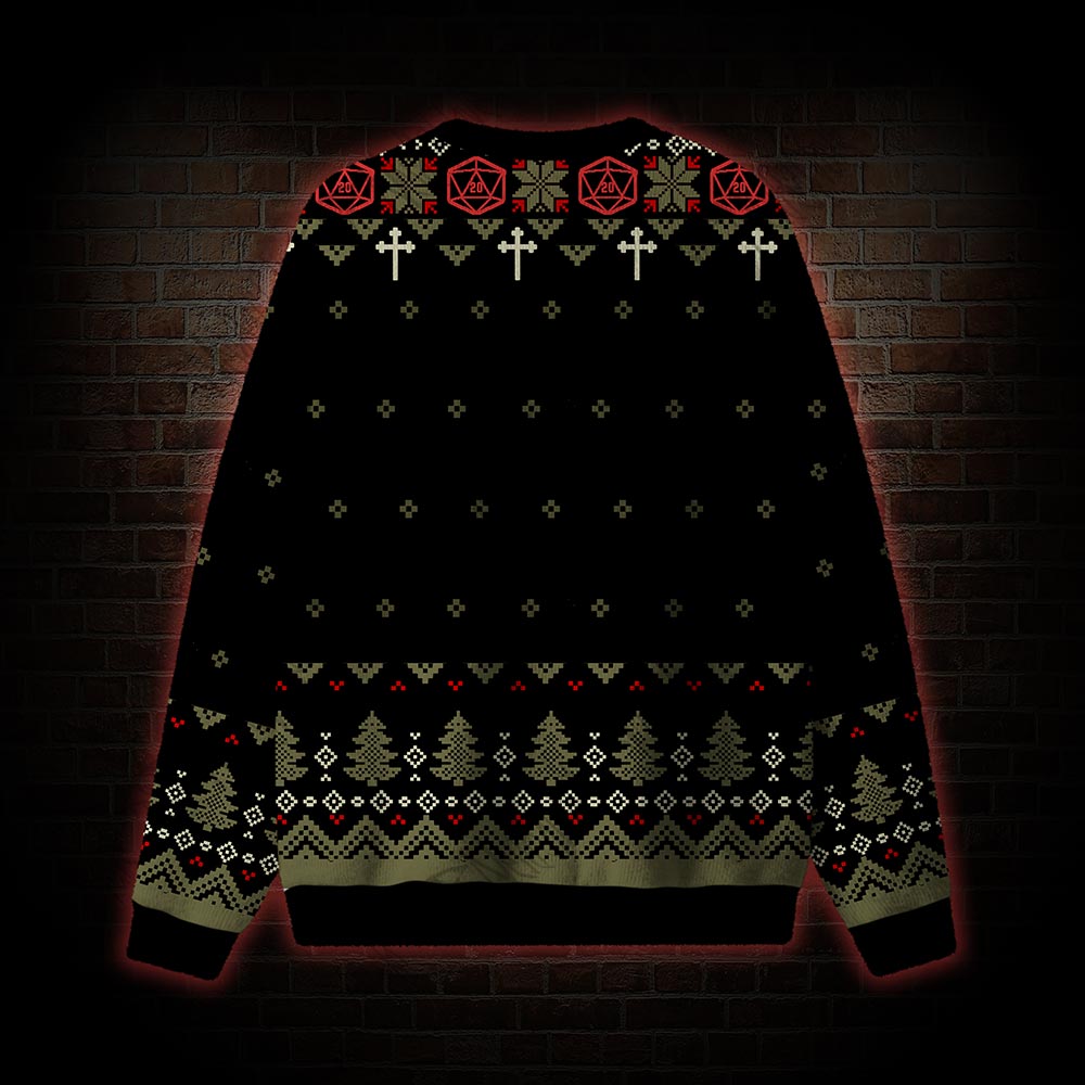 Jesus Saves Everyone Else Roll for Damage Ugly Sweatshirts