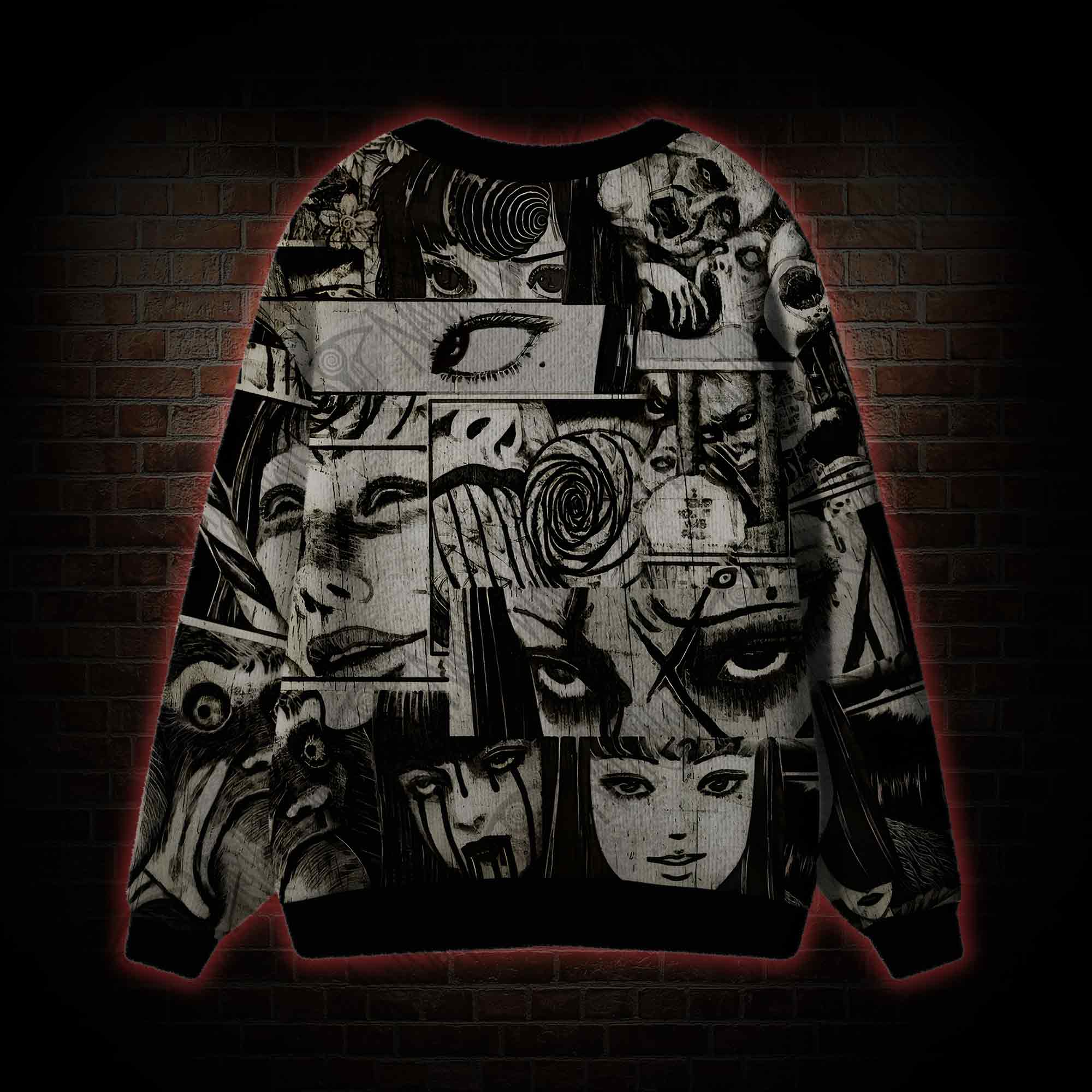Eyes of Horror Cardigan Sweater