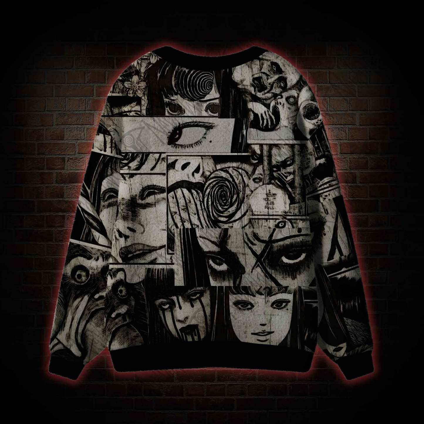 Eyes of Horror Cardigan Sweater