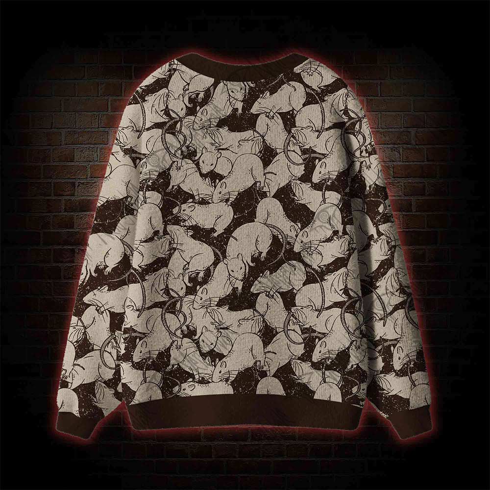 Black Death Button-up Cardigan Sweater