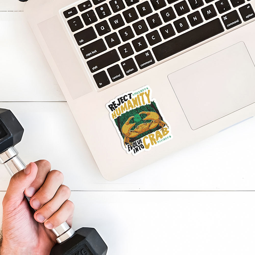 Reject Humanity Crab Sticker