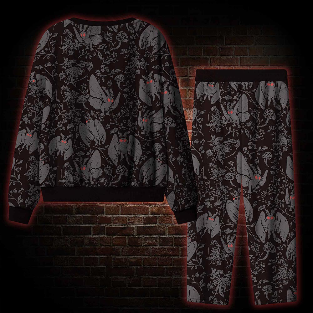 Mothman in the Jungle Cozy Pajama Sets