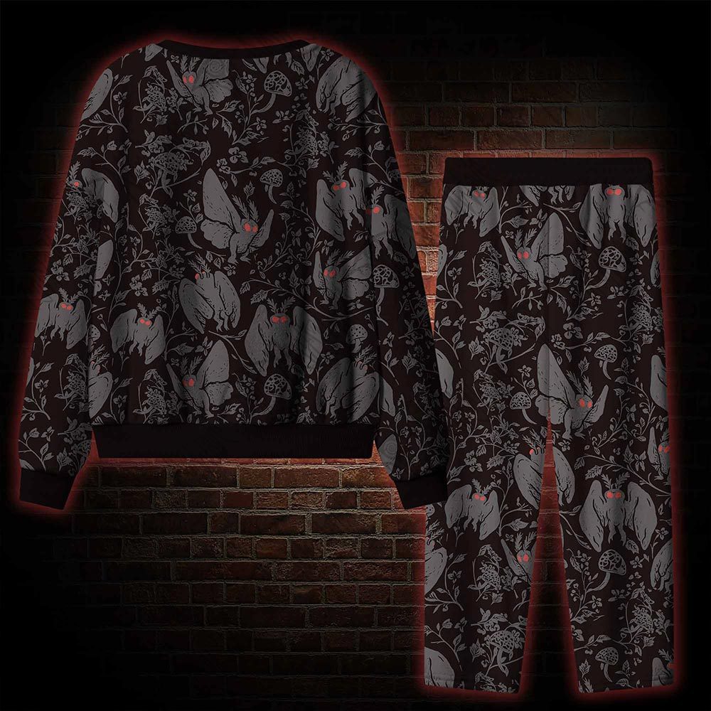 Mothman in the Jungle Cozy Pajama Sets