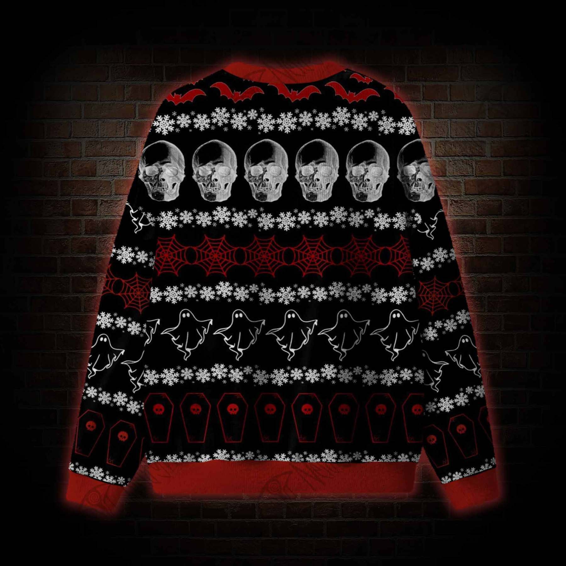 Gothic Skulls, Ghosts & Bats Ugly Sweatshirts