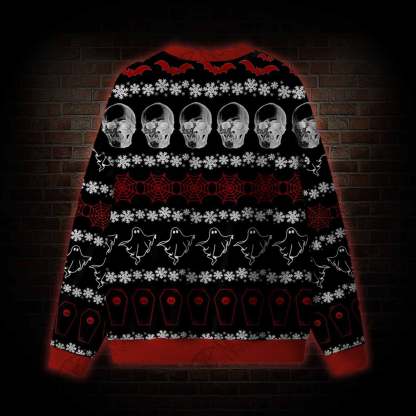 Gothic Skulls, Ghosts & Bats Ugly Sweatshirts
