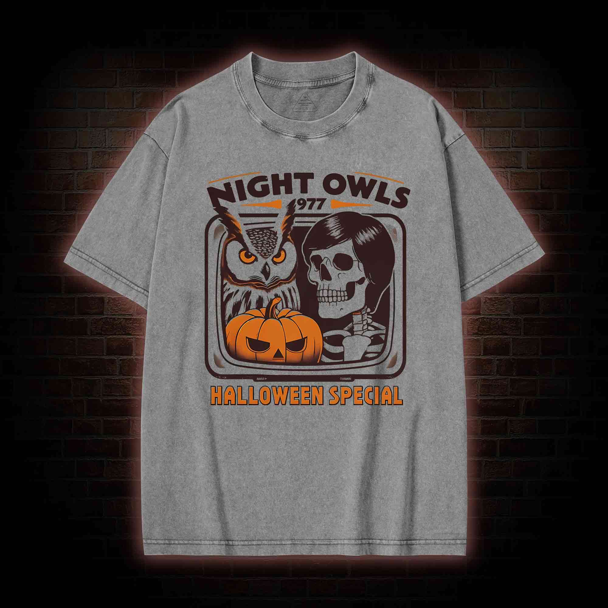 Night Owls Washed T-shirt