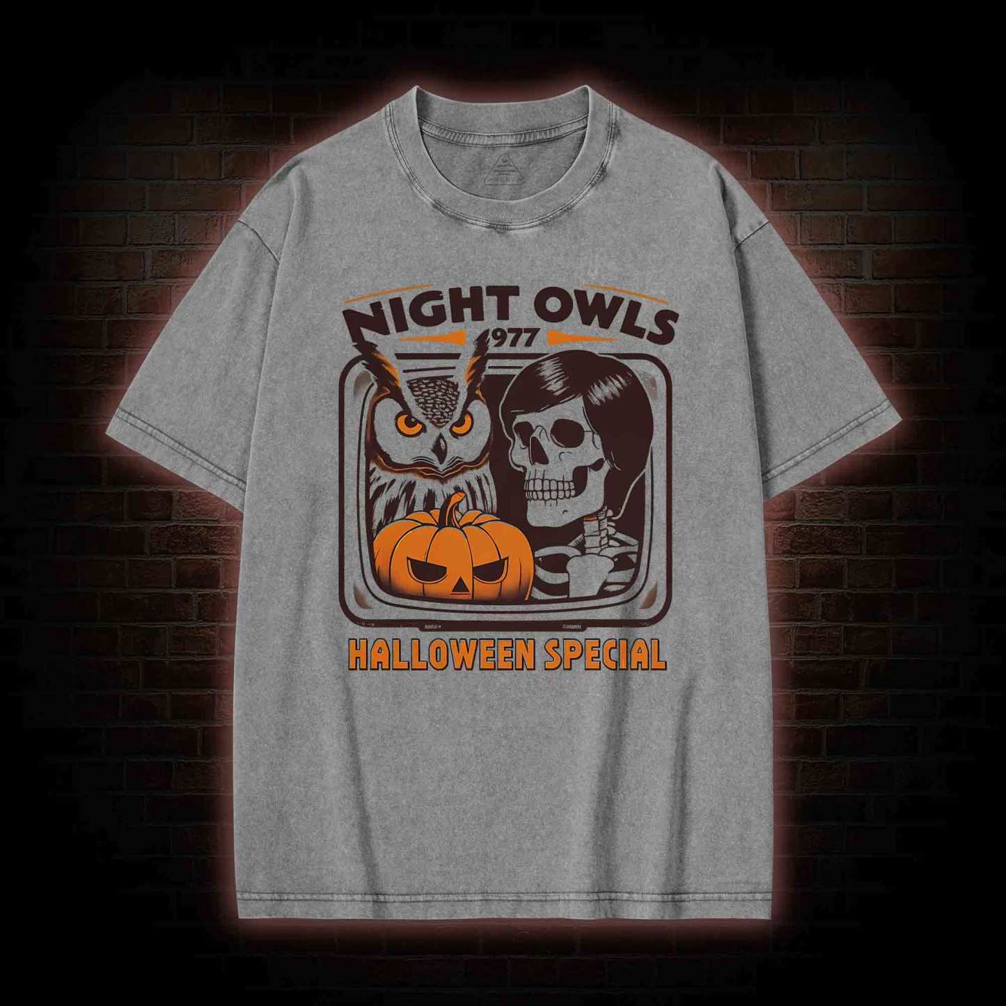 Night Owls Washed T-shirt