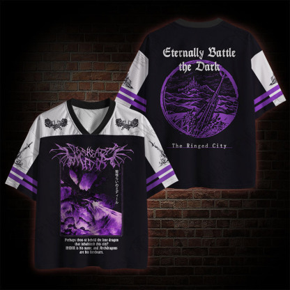 Perhaps Thou-st Beheld the Lone Dragon that Inhabiteth This City Mesh Jersey