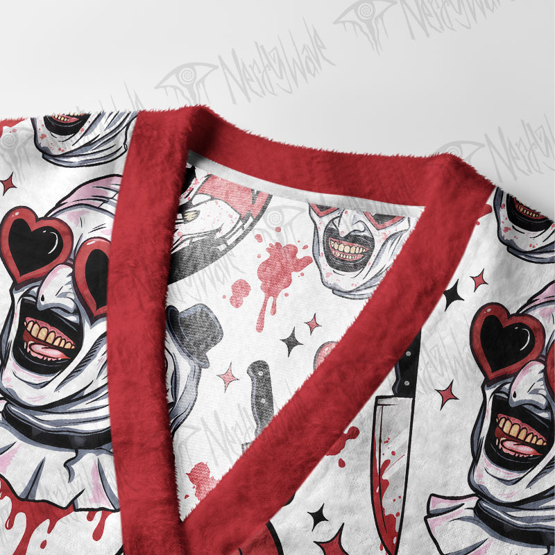 Killer Clown Hearts Cardigan Sweater