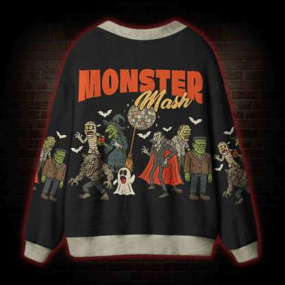 Dancing Monsters Cardigan Sweater