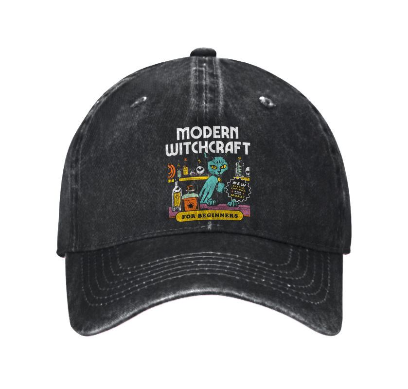 Modern Wichcraft For Beginners Washed Vintage Baseball Cap