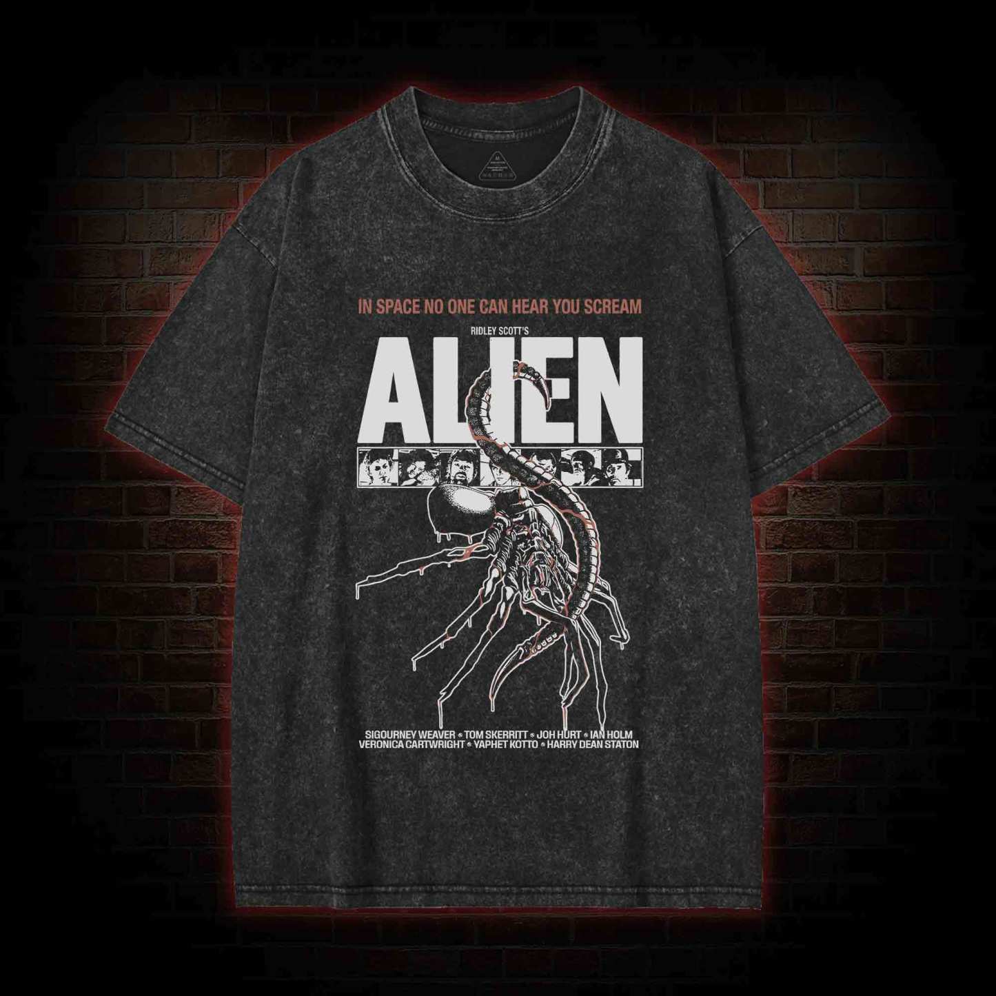 In Space No One can Hear You Scream Washed T-shirt