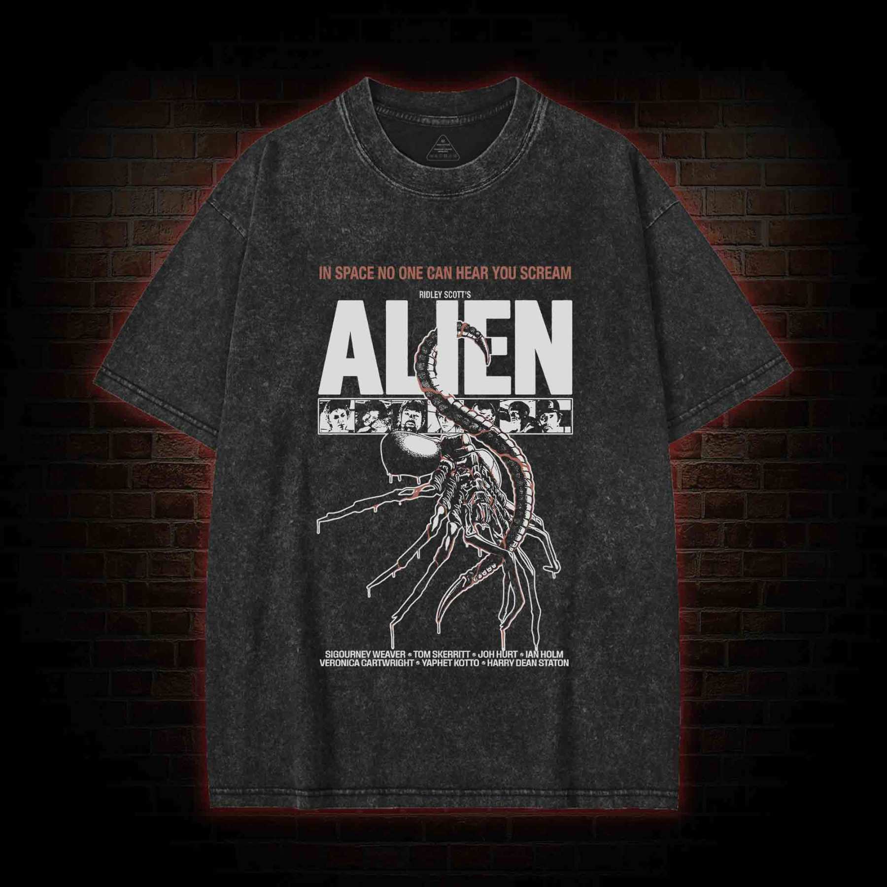 In Space No One can Hear You Scream Washed T-shirt