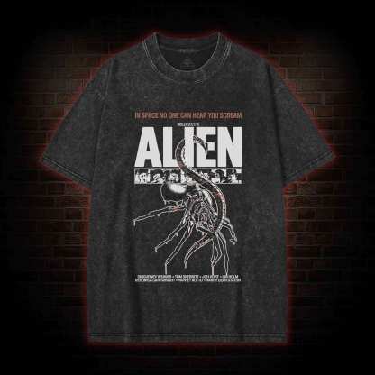 In Space No One can Hear You Scream Washed T-shirt