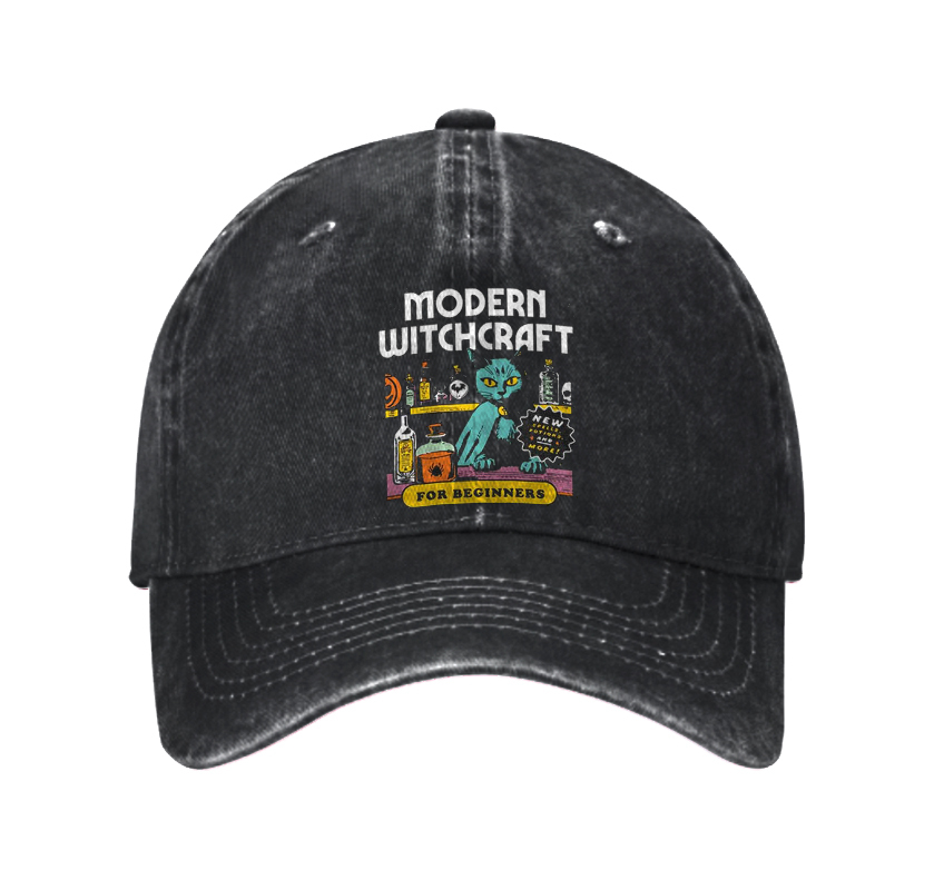 Modern Wichcraft For Beginners Washed Vintage Baseball Cap
