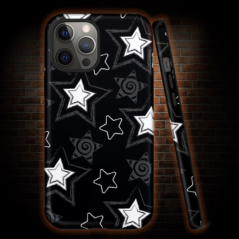 Grunge Black Star Phone Case