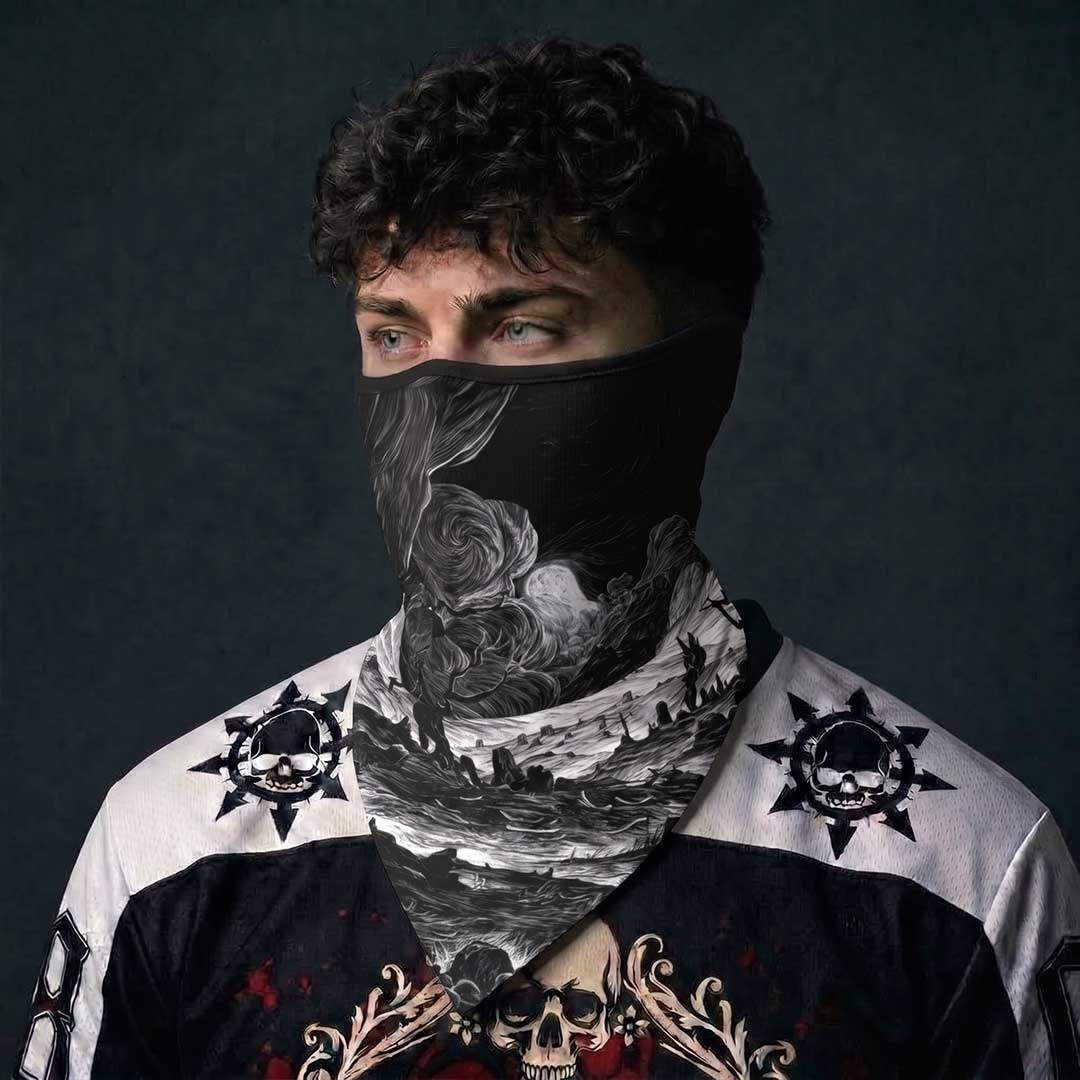 Graveyard Symphony Mesh Neck Gaiter