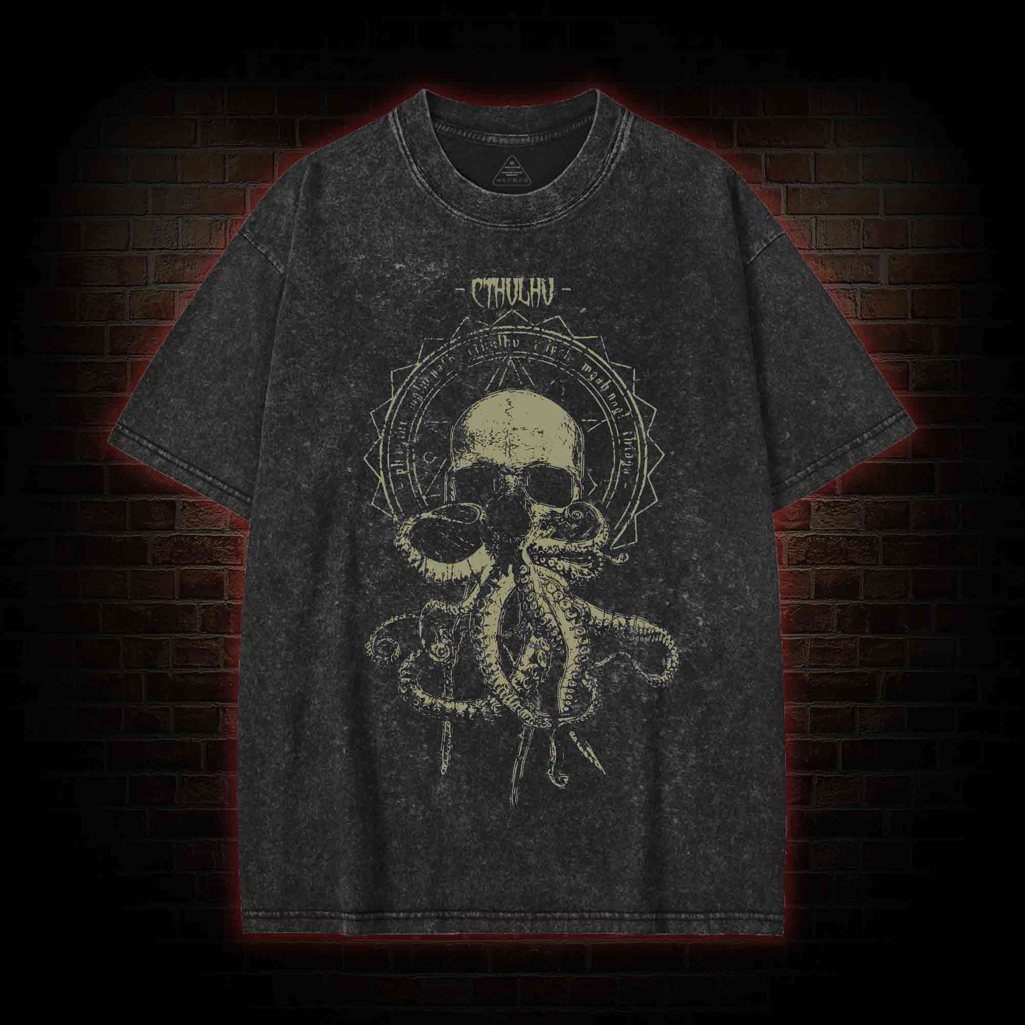 Call of Cthulhu Horror Washed T-shirt