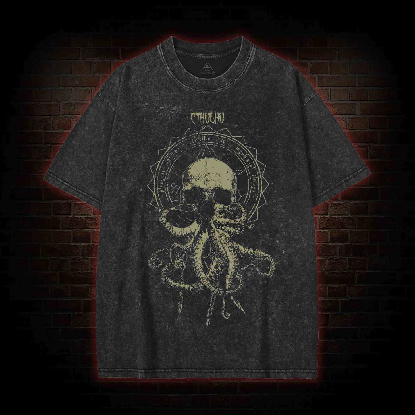 Call of Cthulhu Horror Washed T-shirt