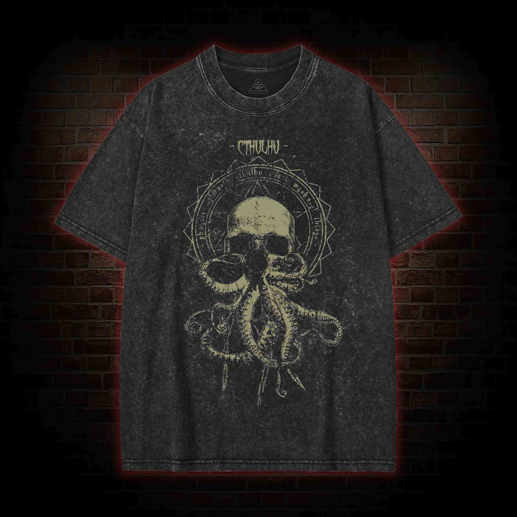 Call of Cthulhu Horror Washed T-shirt