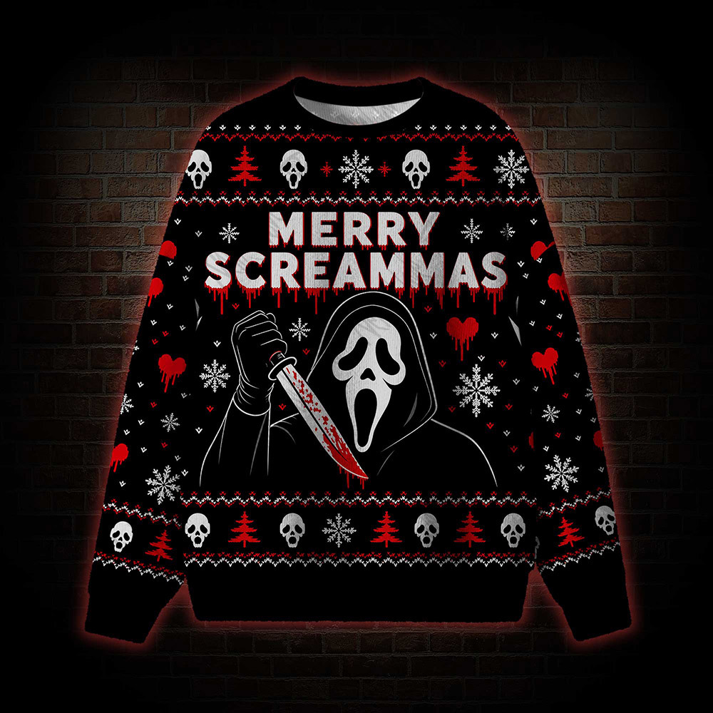 Merry Scream‑mas Ugly Sweatshirts