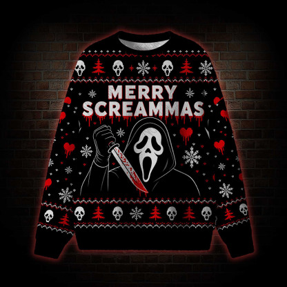 Merry Scream‑mas Ugly Sweatshirts