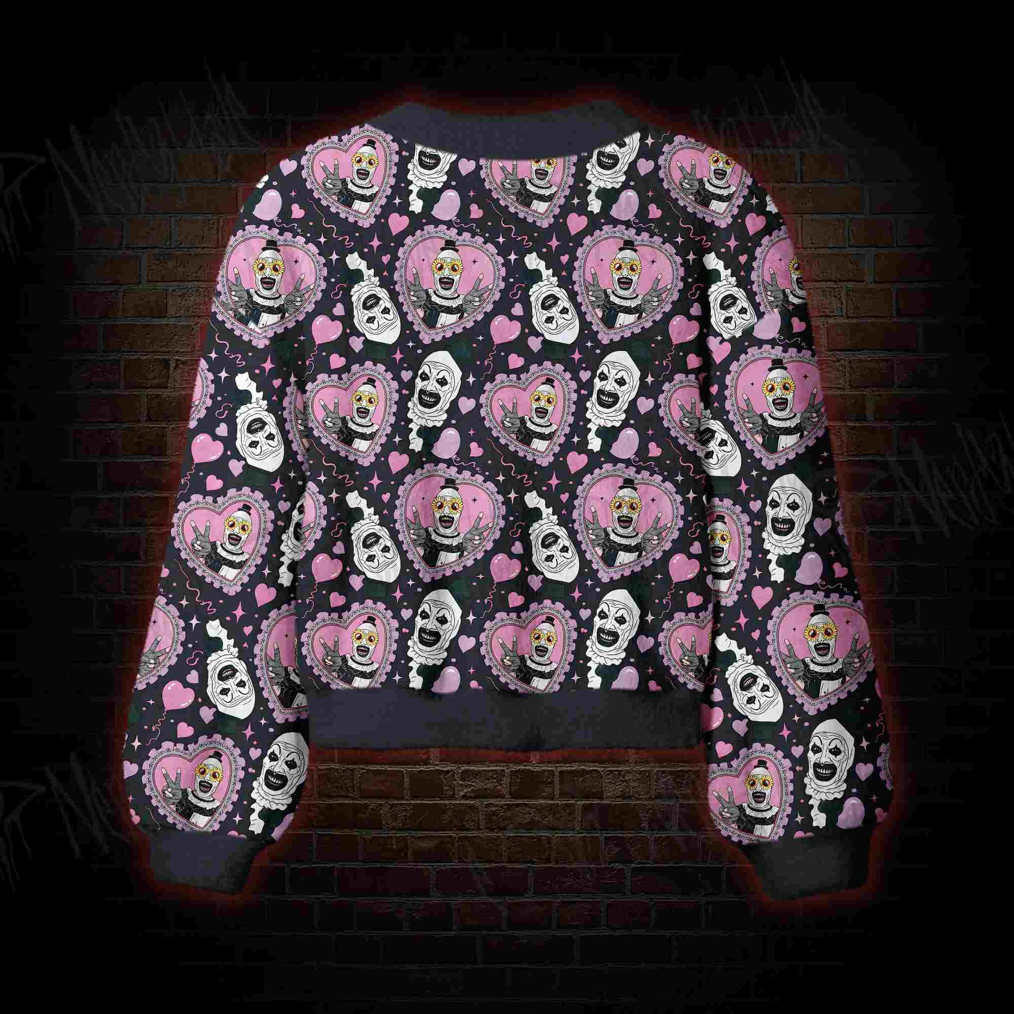 Sweet Scream Hearts Women's Cardigan Sweater