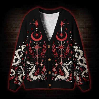 Serpent Moon Cardigan Sweater
