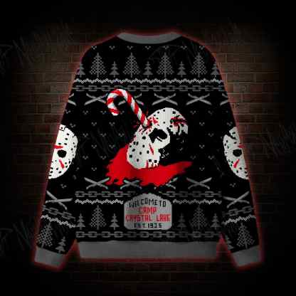 Welcome to Camp Crystal Lake Ugly Sweatshirts