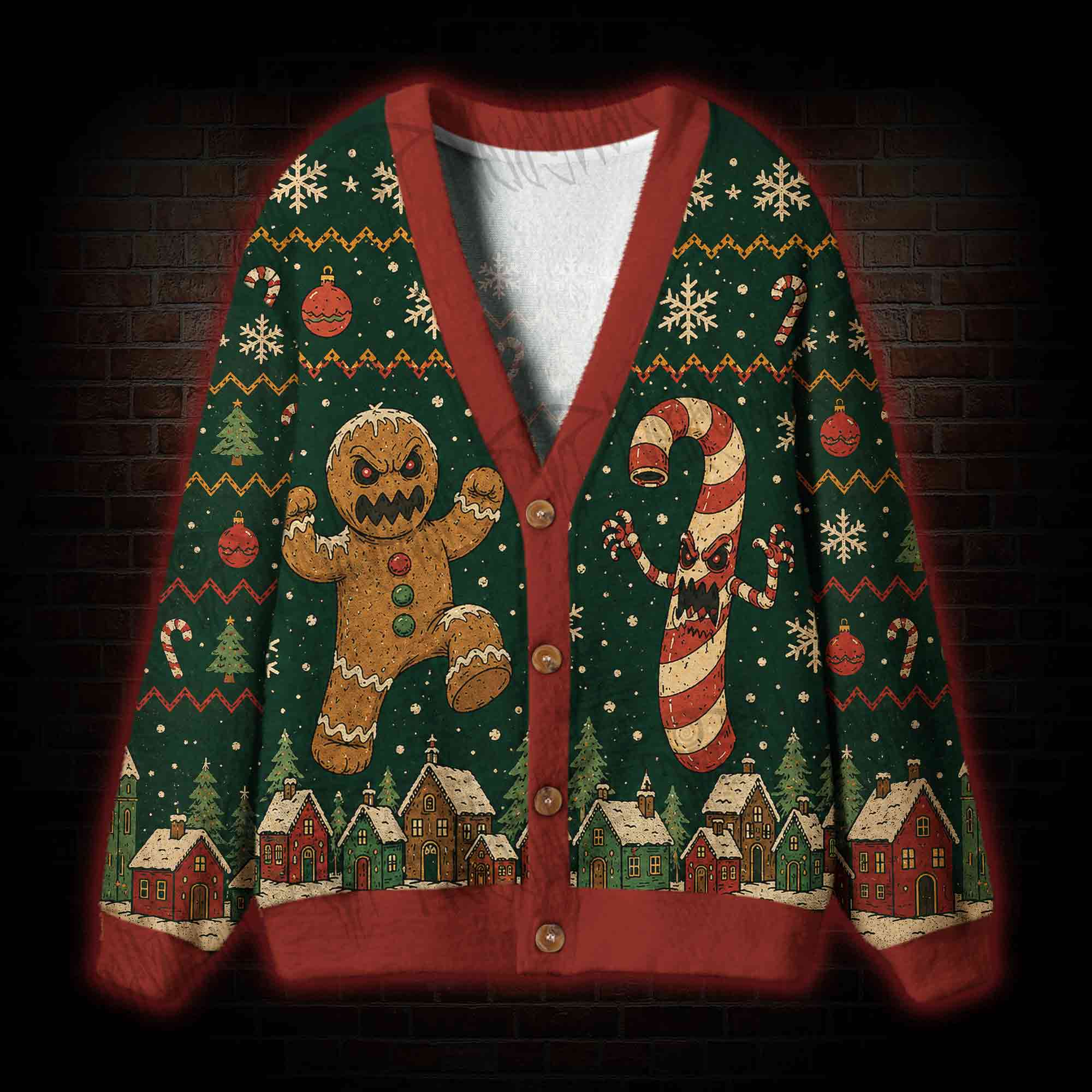 Not So Silent Night Cardigan Sweater