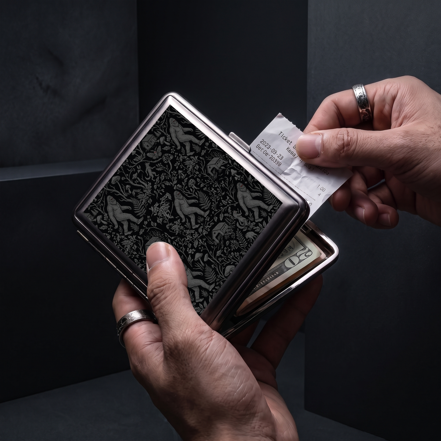 Bigfoot Cryptids Compressed Cigarette Box