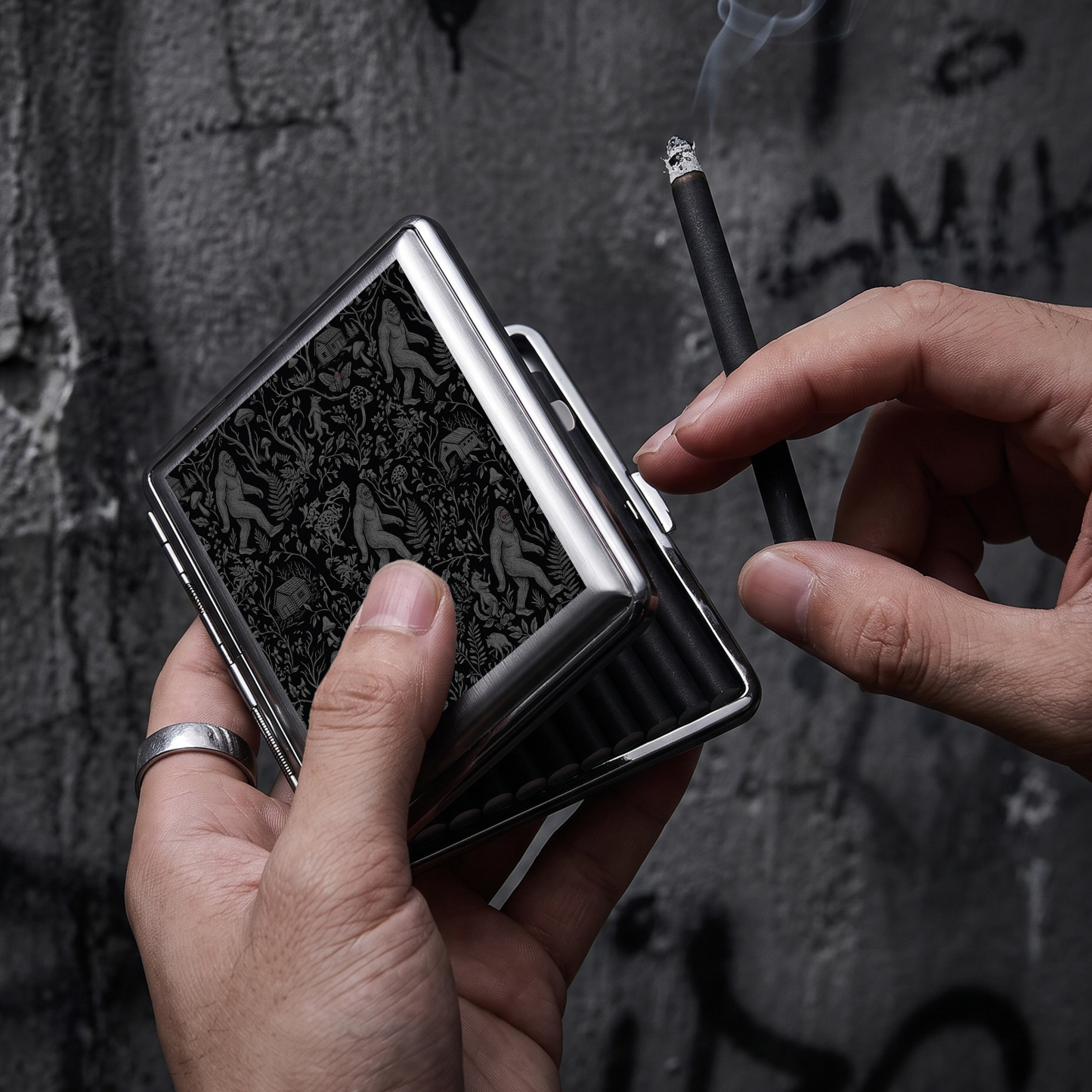 Bigfoot Cryptids Compressed Cigarette Box