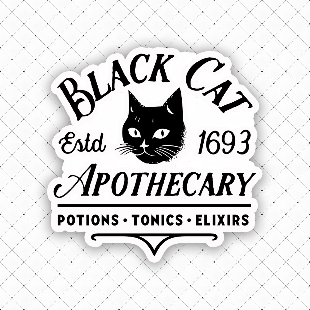 Black Cat Apothecary Sticker