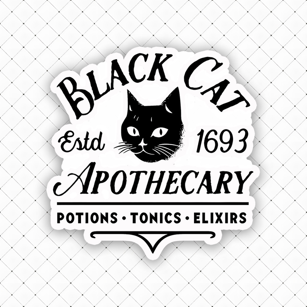 Black Cat Apothecary Sticker