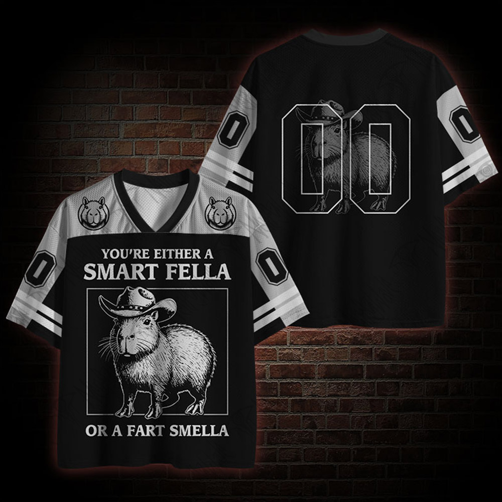 You're Either a Smart Fella or a Fart Smella Mesh Jersey