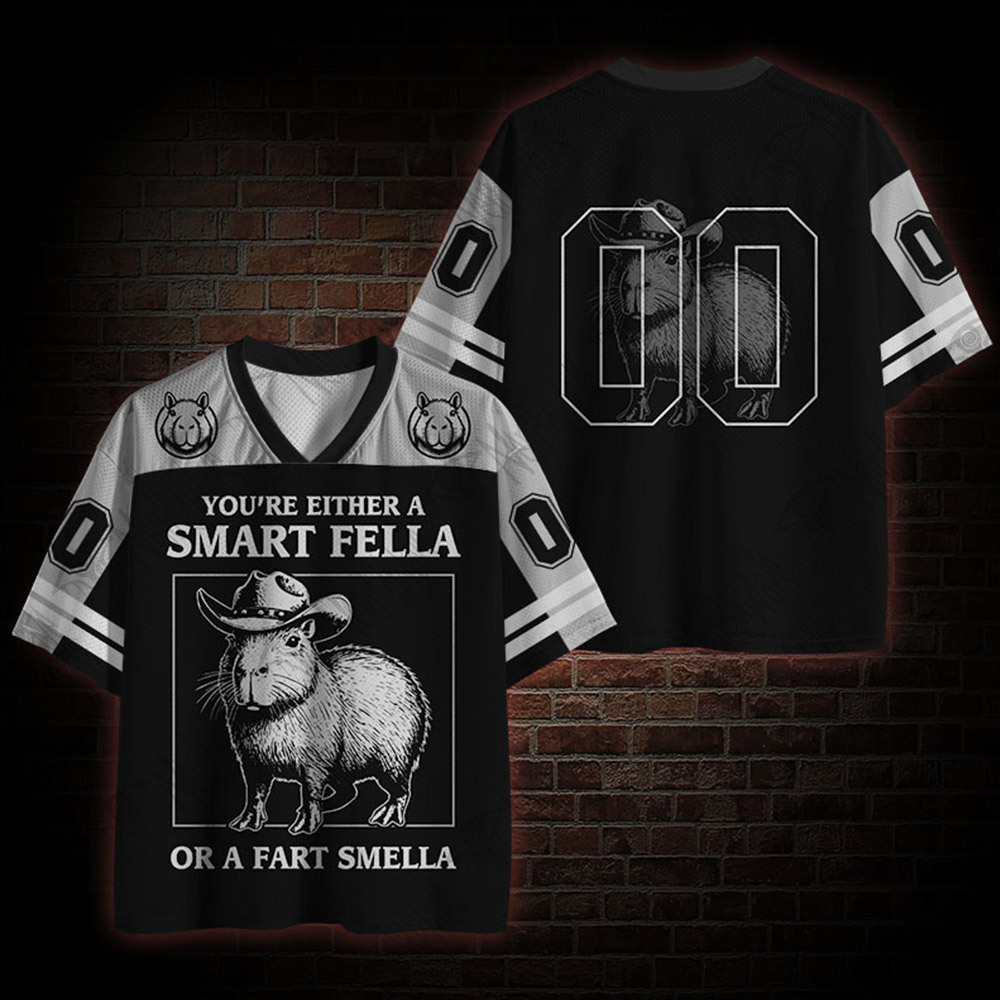 You're Either a Smart Fella or a Fart Smella Mesh Jersey