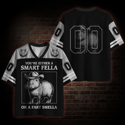 You're Either a Smart Fella or a Fart Smella Mesh Jersey
