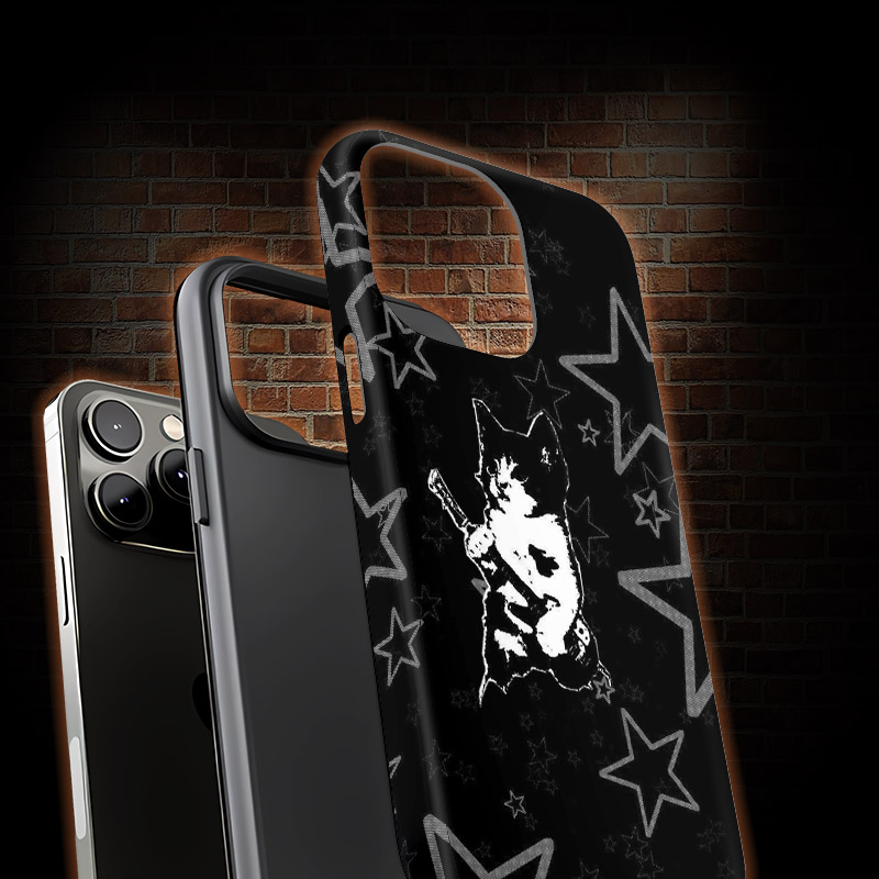 Grunge Black Star Phone Case