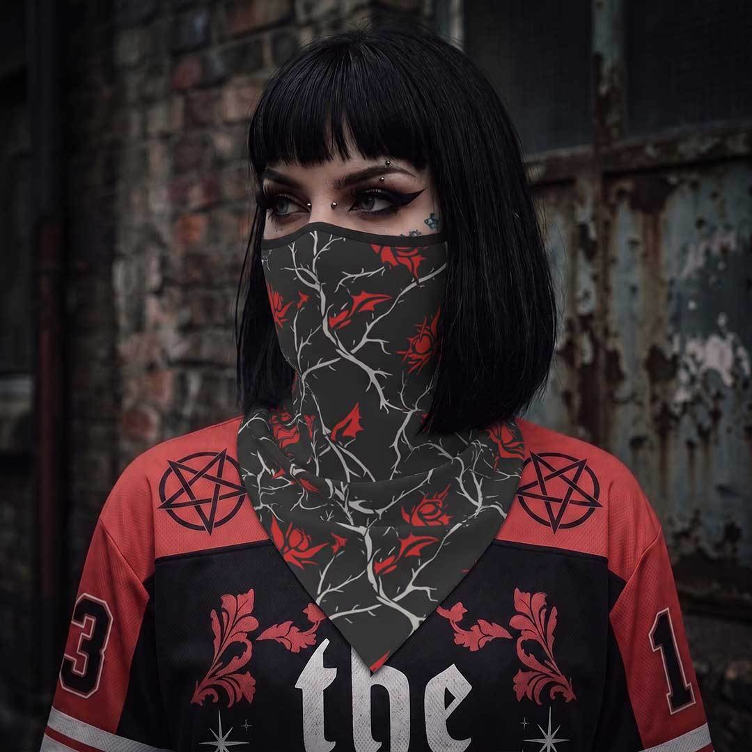 Gothic Thorns Mesh Neck Gaiter