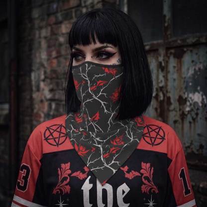 Gothic Thorns Mesh Neck Gaiter