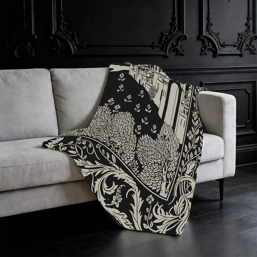 Medieval Castle Flannel Blanket