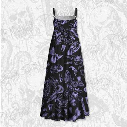 Bones Wide Straps Maxi Dress